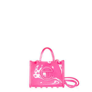 Melissa x Telfar Medium Jelly Shopper - Clear Pink