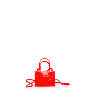 Small Shopping Bag - Red Patent