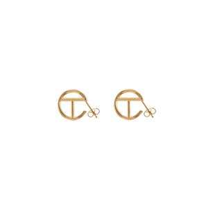 Small Logo Hoop Earring - Gold