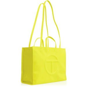 Large Shopping Bag - Highlighter Yellow